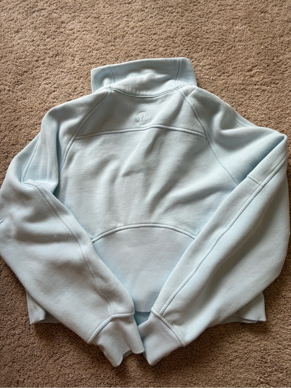 Lululemon powder blue scuba funnel neck - Picture 2 of 3
